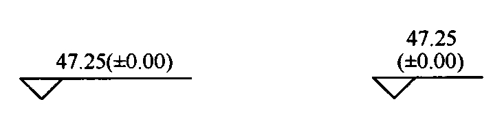 图4.4.1  室内±0.00处的绝对标高标注