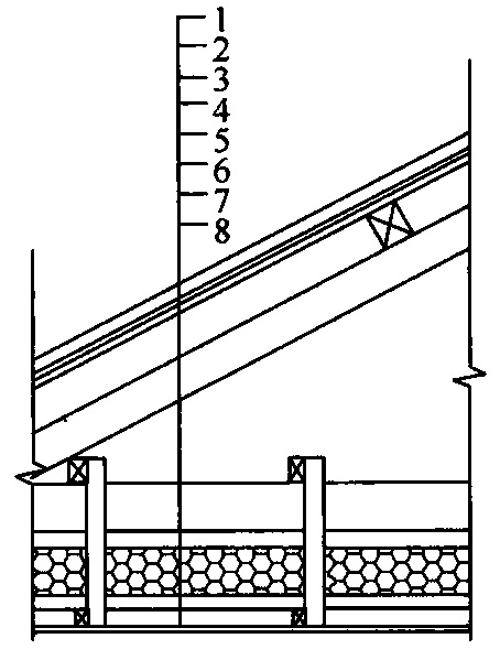图8　木屋架坡屋面保温构造示意