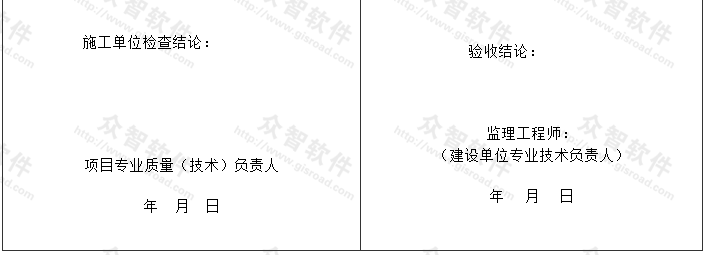 分项工程质量验收汇总表