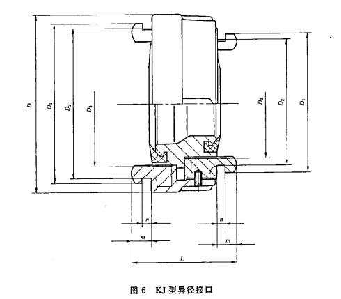 图6  KJ型异径接口