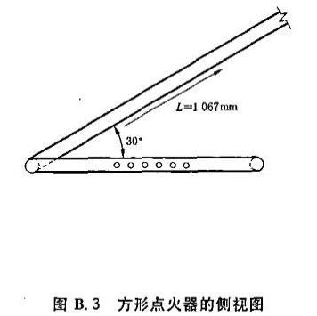 方形点火器的侧视图