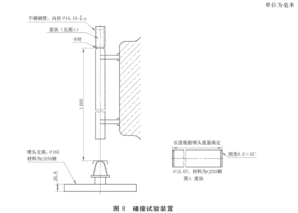 图8 碰撞试验装置