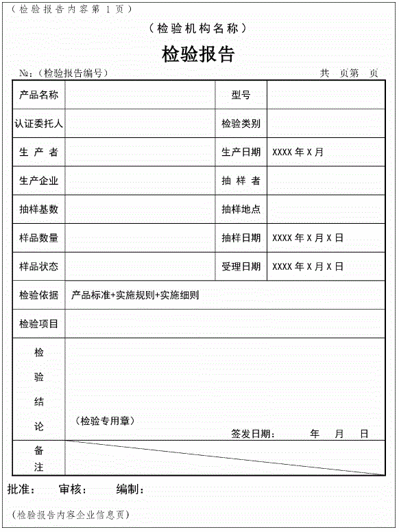 图C.1 消防产品检验报告