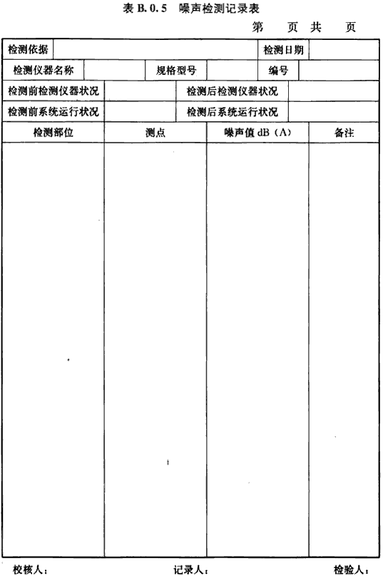 表B.0.5