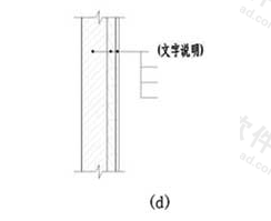 图7.3.3d  多层共用引出线